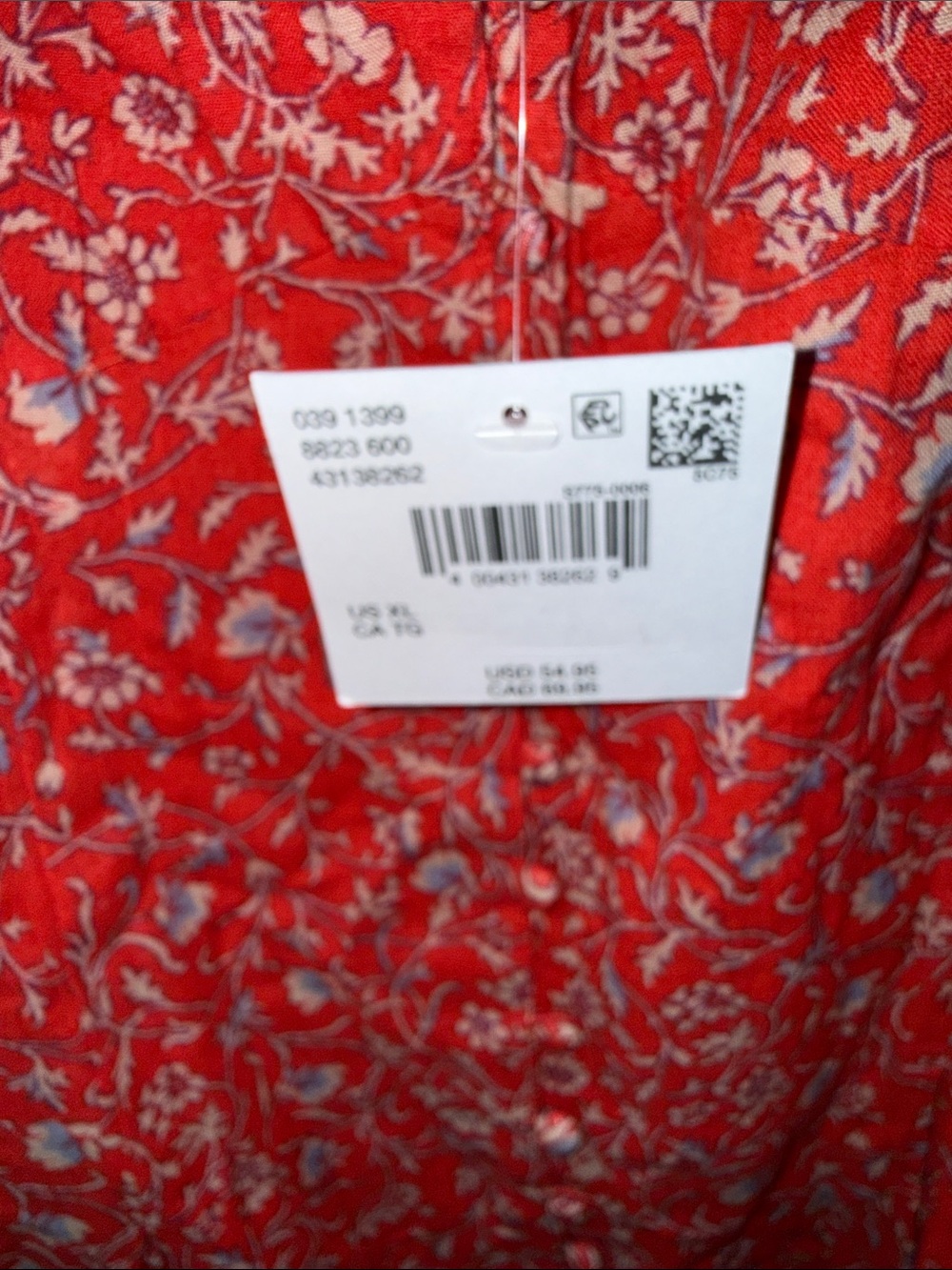 American Eagle Outfitters Red Floral Mini Dress - Picture 5 of 7